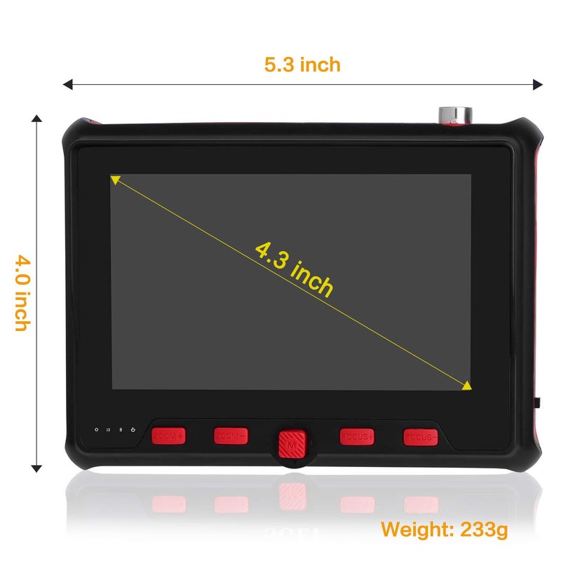 SGEF Wrist CCTV Tester, Portable Camera CVBS Analog Tester4.3 TFT Color LCD CCTV Video Audio Security Surveillance Camera(6300) - Image 2
